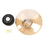 Modern Minimalist Wall Sconce 3000K Warm Light Glass Iron Corrugated Projection Round Indoor Wall V1294-YM0901-3119250033011