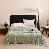 Bamboo Fibre Cooling Blanket Green Bamboo Pattern 200230cm for Summer Bed and Air Conditioned Rooms V888-ELOSUNG54970-6