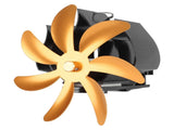 Wood Stove Fan 7 Blade Aluminum Alloy Low Noise Wall Hanging Heat Powered Stove Fan with Fixing Loop V1294-YM0706-3114230124912