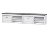 Artiss 2x Shoe Bench Set Flip Drawer White FURNI-P-SHOE-BEN2D-WHX2