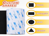 2 Roll elt urniture Pads, Non Slip Sel Adhesive Cuttable elt Tape Black Heavy Duty elt Strip Roll or V1259-DP01-F-569