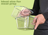 Soup Containers with Lids Glass 32 oz, 4 Cup Borosilicate Glass Food Storage Containers, Microwave & V1258-DP02-C-40