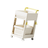 Storage Cart Space Saving Plastic Rolling Storage Organizer with Hooks Handle for Office Bedroom V1294-YM0901-3117240235211