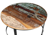 Coffee Table Set 2 Pieces Solid Reclaimed Wood Round 40/50cm 43_244007
