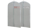 2 pieces of grey breathable three-dimensional clothing dust cover hanging bag, dust-proof and V1192-DRO-0025
