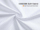 Shower Curtain - Waffle Shower Curtain - 180 x 200 cm - White Shower Curtain - Textured Fabric V1259-DP01-BO-32