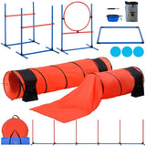 VEVOR Dog Agility Training Equipment 7 PCS Set Upgrade w/ Hurdles 2 Tunnels Ring V952-TYKMJKCTJSJKF0J3NV0