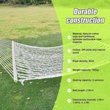 4m Traditional Cotton Rope Hammock with Hanging Hardware V63-836321