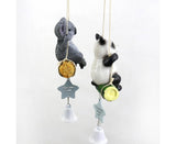 Cute Swing Panda Sloth Wind Chimes Home Door Window Balcony Hanging Bell Decor-Sloth V1263-JX-522