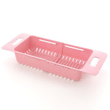 Collapsible Over The Sink Colander Dish Fruit Vegetable Strainer Drainer Basket for Kitchen Set of 3 V1369-AZ3-W-05475