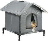 Gray Cat and Dog Bed, Waterproof Insulated Durable House, Compatible with Cats and Dogs, Winter V1188-MS-325-0002
