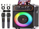 Wireless Karaoke Machine with Dual Microphones V1142-TM601101276195164