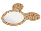 Hanging Mirror High Definition Rattan Mirror Wall Decorative Makeup Mirror for Bathroom Hotel V1294-YM0715-3115210268711