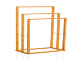 CARLA HOME Bamboo Towel Bar Holder Rack 3-Tier Free Standing for. Towel Racks. Towel Rail V178-36011