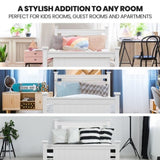 KINGSTON SLUMBER King Single Wooden Timber Bed Frame, White V219-BEDBKSKS03WA