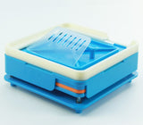 Tool Box,Blue ABS Plastic Multi Functiona Hand Tool Filling Tray Box, with Scraper fit DIY 100 for V1370-AZ4-05484
