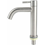 Single G1 2 Brushed Stainless Steel Cold Water Tap with Large Single-Hole Basin V1237-ZY-715-033