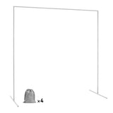 White Square Wedding Arch Adjustable 1M-2M Flower Rack Backdrop Stand Balloon Arch Stand for Wedding V985-WEDDINGARCHWHITE