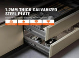6 Pairs of 457.2mm Drawer Slides Side Mount Rails, Heavy Duty Full Extension Steel Track, Soft-Close V952-CZCJCTDG100LPTUBQV0