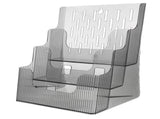 Transparent Pamphlet Holder Display Stand, 1 Set, 11.8 x 9 x 6.7 Inches, Clear Organizer for V1369-AZ3-W-18097
