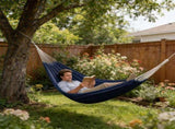 Heavy Duty Canvas Outdoor Hammock for Adults Portable Tree Hammock for Camping, Beach, Backyard & V1366-AZ2-W-12884