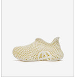 3d Printed Running Shoes Lightweight Running Shoes Breathable Sneakers Custom - Silver - Size V1106-W-SHOE2-52238-SILV-5AU5EU36