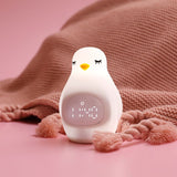 Cute Kids Alarm Clock, Soft BPA-Free Silicone Portable Nursery Lamp, Children Nightlight for Girls V1192-AZ-W-10180