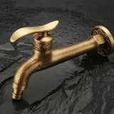 Antique Brass Tap with Lever Handle, Antique Brass Finish, G1 2 V1237-ZY-715-268