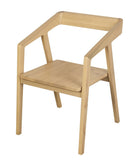 Kyoto Solid Oak Arm Chair - Set of 2 V199-CH054IFOSF2N