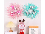 Christmas Ball Wreath Xmas Wreaths Ornaments Glitter Thicken Shatterproof Garland Decoration for V1263-JX-1540