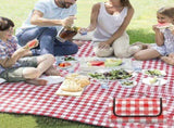 Foldable Picnic Mat Water-resistant Soft Camping Blanket Beach Outdoor Mat Red L V1308-DSZKI-931-2