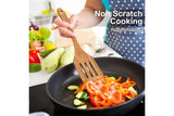 10-Piece Handcrafted Wooden Utensil Set, Heat Resistant Spoons for Non-Stick Cookware Kitchen V1263-JX-7732