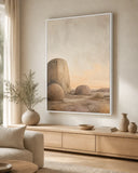 Stone and Sky Floating Frame Canvas Wall Art - Portrait - 60W x 80H cm - Black V767-PP-SS-6080-FB