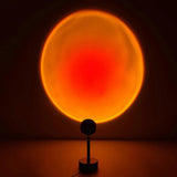 Sunset Projection Floor Lamp, Rainbow/Sunset Night Light Projector Led Light Lamp, 180-Degree V1263-JX-1857