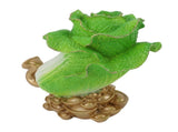 Lucky Cabbage Crafts Chinese Bai Cai Ornament Resin Feng Shui Blessing Wealth Decoration For Shop V1294-YM0710-3115230131611