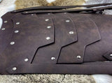 Medieval Faux Leather pauldron , Vintage Mercenary Knight Shoulder Armor for Cosplay Costume V1192-AZ-W-2969
