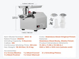 Commercial Electric Meat Grinder 4.5 Lbs/Min Sausage Stuffer Maker Kitchen V952-SYTMDDJRJSYSWMYXS001V3