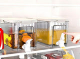 4L Iced Beverage Dispenser, 8.85in Refrigerator Cold Water Bottle, Leak Proof Spigot Design, V1370-AZ4-09064