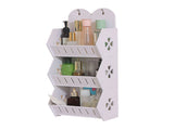 Wall Mounted Bathroom Shelf Waterproof Rustproof Adjustable Layer Height Storage Rack for Toilet V1294-YM0901-3117230254011
