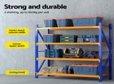 Giantz 4Mx1.8M Warehouse Shelving Garage Rack WR-F-20186-200BO-ABCX2