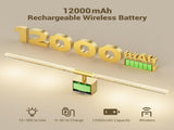 Gold Battery Operated Wall Sconce Set of 2, Rechargeable Wireless Wall Lights with Remote and Touch, V1171-CB-BOM001618