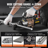 1500W Electric Hydraulic Rebar Cutter Cutting up to 7/8 Inch 7 4-22mm V952-GJQDJQX22MML1ACN8V3