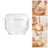 Pizza Dough Proofing Box with Lid,Clear Transparent Dough Rising Container for Bread, V1366-AZ2-W-16624
