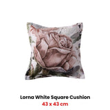 Bianca Lorna White Square Filled Cushion 43 x 43cm V442-BCA-CUSHION-LORNA-WHITE-SQ