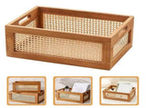 Decorative Basket Book Storage Woven Baskets for Storage Basket Organizing Nursery Bedroom Rattan V1366-AZ2-W-16191