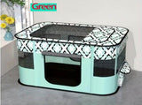 Foldable Pet Playpen for Cats and Small Dogs, Portable Puppy Exercise Cage, Indoor Pet Enclosure V1341-ZY-2A7CVKYU-2XL-GREEN