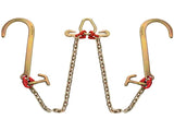 V Bridle Chain, 5/16 in x 2 ft Tow Chain Bridle, Grade 80 V-Bridle Transport Chain, 9260 Lbs Break V952-SZGLTJ5162FT00001V0