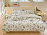Rose Print Bedding Set - 3 Piece Set - Quilt Cover 229 x 229 cm with 2 Pillowcases 51 x 66 cm V888-ELOSUNG54957-2