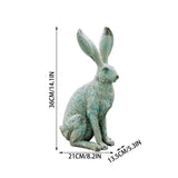 Easter Decor Resin Simulated Bronzes Long Eared Bunny Easter Decorations For Home Decorative V1370-AZ4-12365
