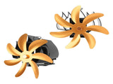 Wood Stove Fan 7 Blade Aluminum Alloy Low Noise Wall Hanging Heat Powered Stove Fan with Fixing Loop V1294-YM0706-3114230124912